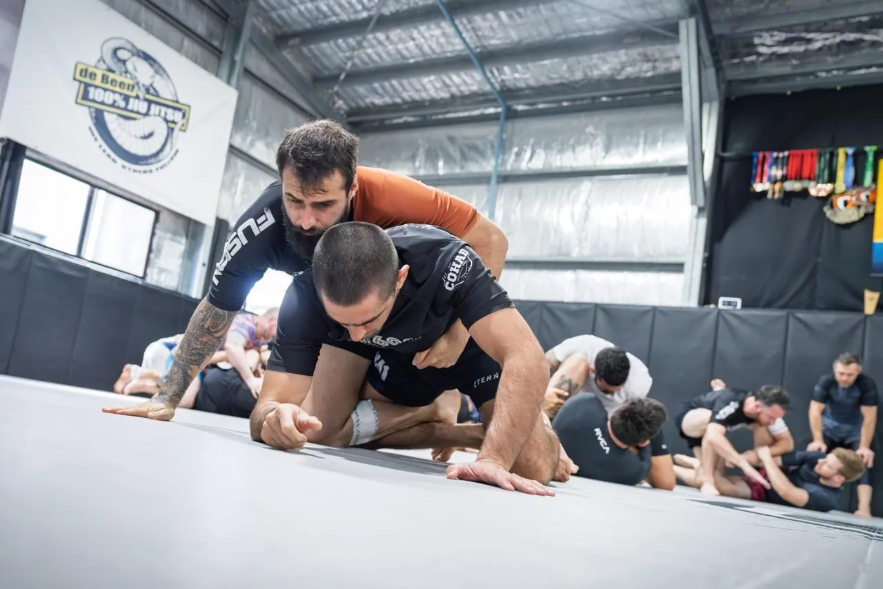 Brazilian jiu jitsu submission at The M A Connection