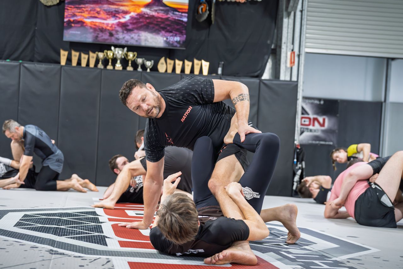 BJJ training at The MA Connection